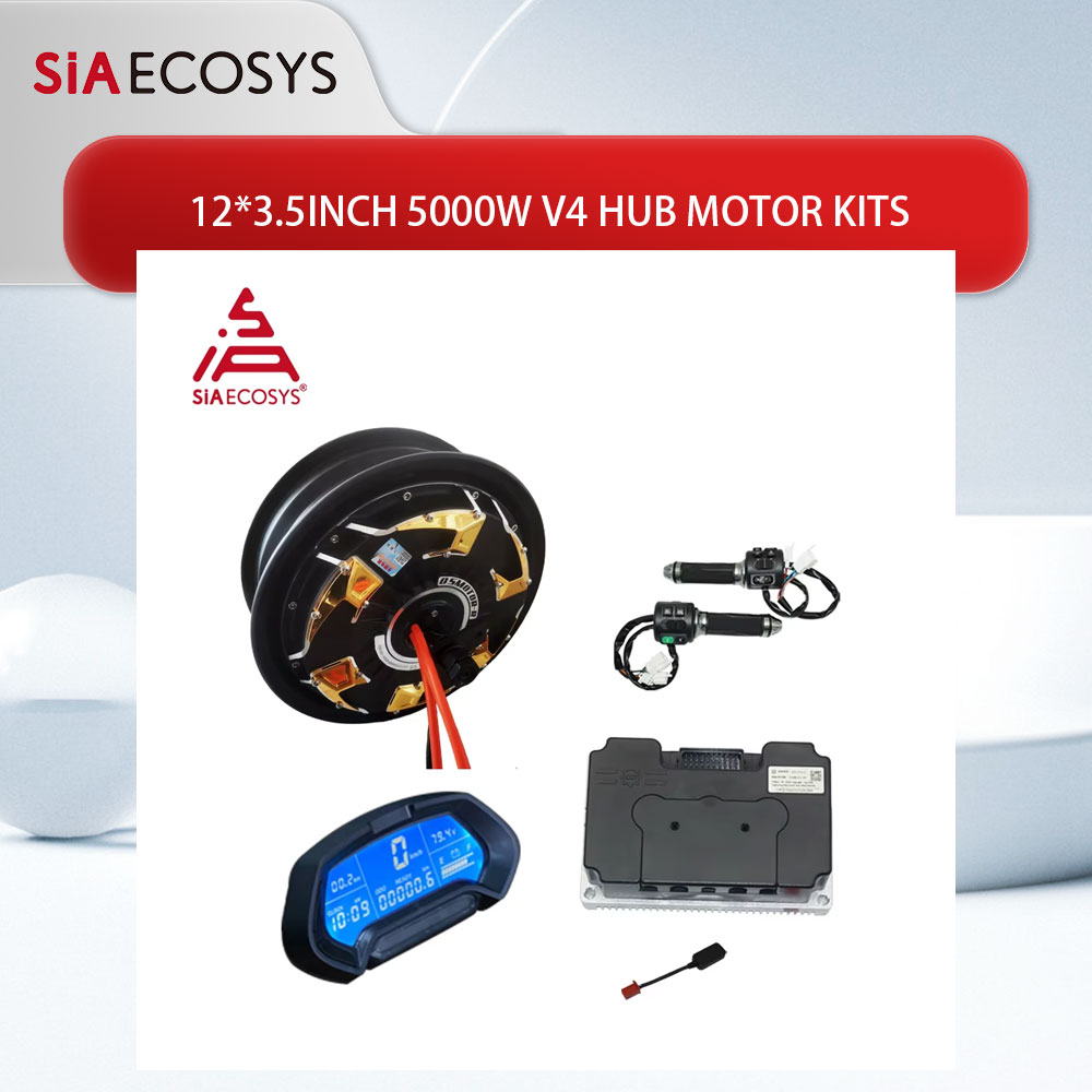 Electric Motorcycle Conversion Kit 72V - QS موتور 12*3.5 بوصة 5000 واط