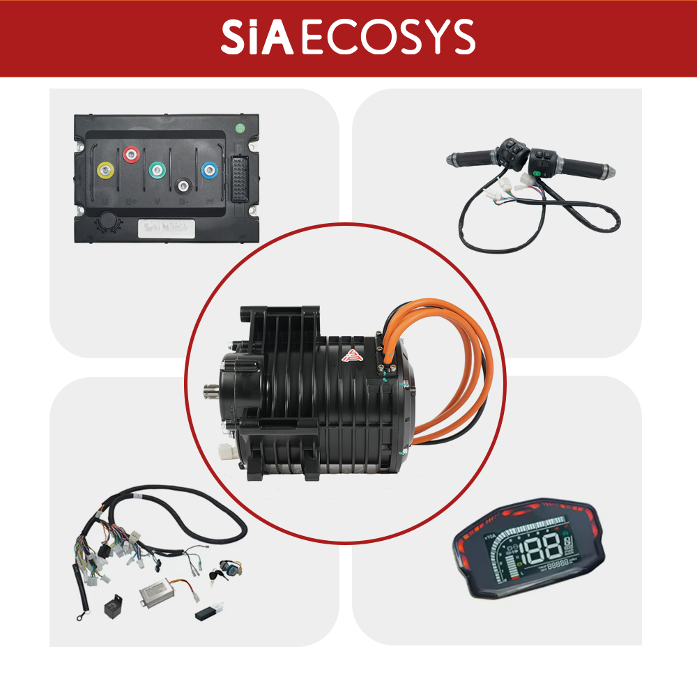 مجموعة محرك QSMOTOR QS138 3000 - مراجعة Mid Drive Motor Kit 72V 3000W وسعره