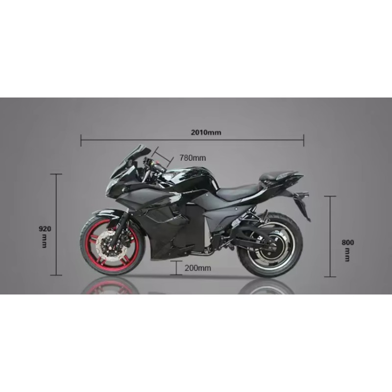 دراجة نارية كهربائية جديدة من  - مراجعة 72V 5000W Electric Motorcycle وسعره