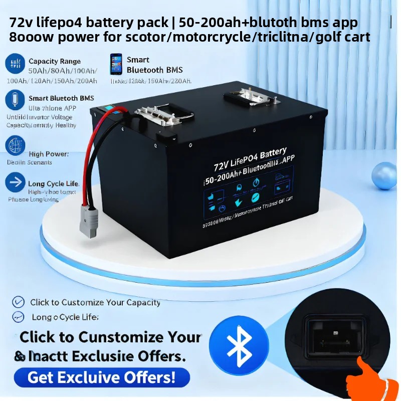 حزمة بطارية LiFePO4 72 فولت 50 - مراجعة 72V 60Ah Lifepo4 Battery Pack وسعره