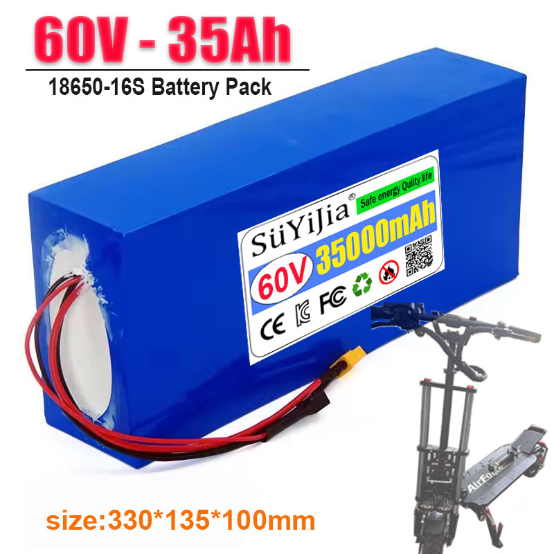 حزمة بطارية ليثيوم أيون 60 فول - مراجعة 60V 30Ah Electric Scooter Battery وسعره