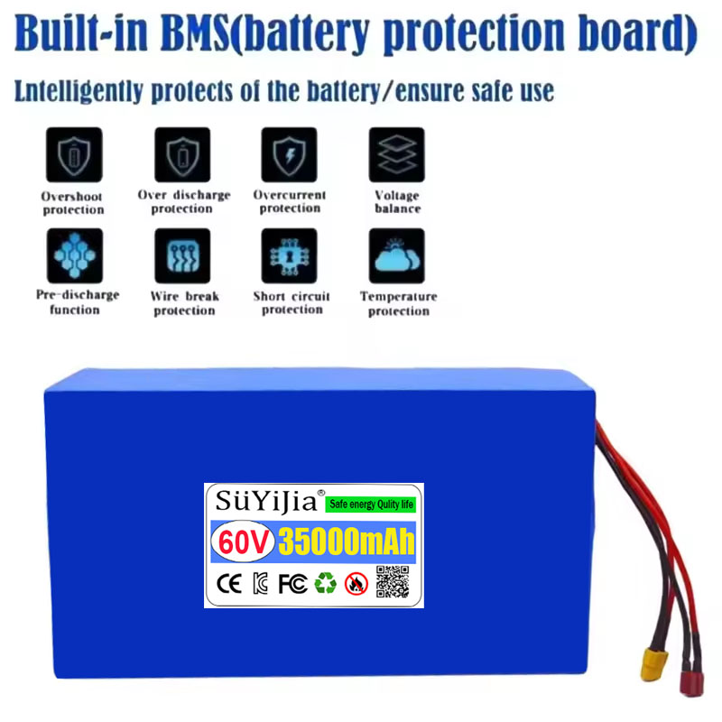 حزمة بطارية ليثيوم أيون 60 فول - مراجعة 60V 30Ah Electric Scooter Battery وسعره