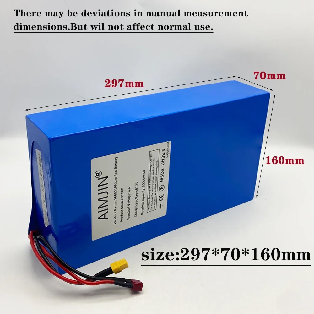 حزمة بطارية ليثيوم أيون 18650  - مراجعة 60V 30Ah Electric Scooter Battery وسعره